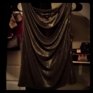 Brand New Bebe cowl neck shimmering top